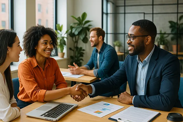 Entrepreneur partnership meeting